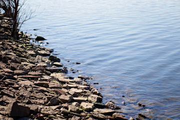 Ft. Gibson Lake Rocky Shoreline