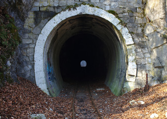 Fototapeta na wymiar Olda railway tunnel
