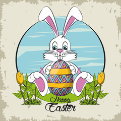 Happy easter day card