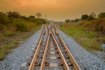 Obraz na płótnie Canvas Railway track