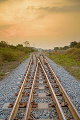Fototapeta na wymiar Railway track