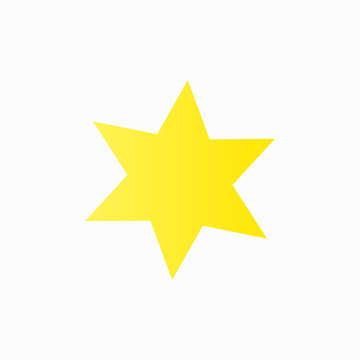 Star. Star icon. Realistic star. Vector illustration. EPS 10.
