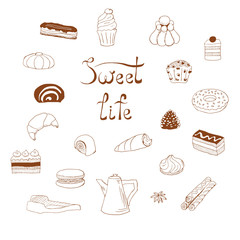 A set of pictures on the theme of 