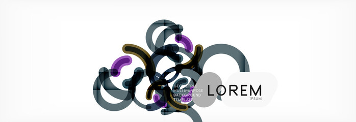 Linear design circle background