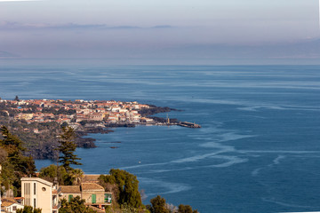 Fototapeta na wymiar Coast of Acireale in Sicily