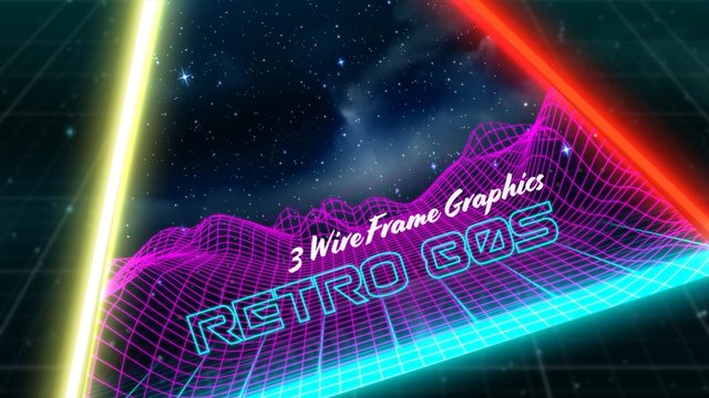 Retro 80s Triangle Title