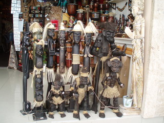 African wooden human figures