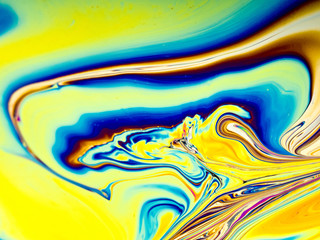 Soap bubble. Psychedelic background. Universe of Flowers. Concept Art Design. Multicolored background. Abstract pattern.