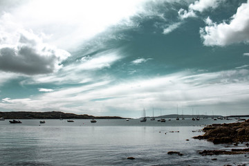 Fototapeta premium West of Ireland landscape overlooking the Atlantic ocean