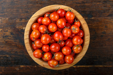 cherry tomatoes top view