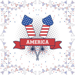 Obraz premium United States of America poster
