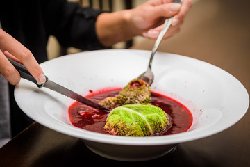 borsch and goose stuffed cabbage © Tomasz