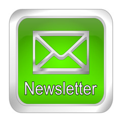 Newsletter Button - 3D illustration
