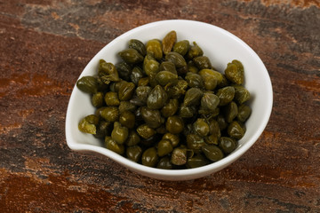 Capers in the bowl