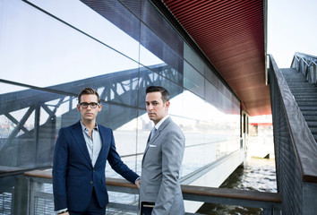 Portrait of two businessmen 