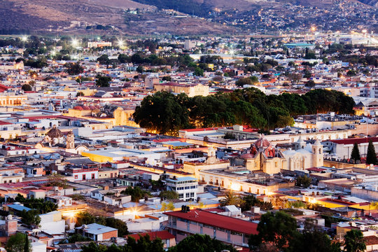 Evening View of the City of Oaxaca