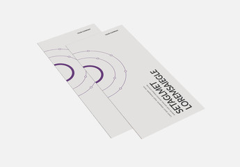Brochure Layout With Purple Accents