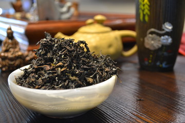 leaves of chinese tea