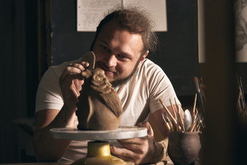 pottery art, clay product, molding