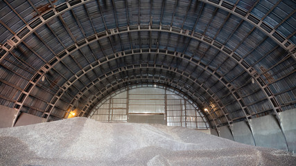 Hangar for storage of buckwheat
