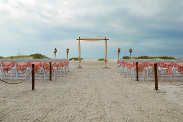 Wedding Reception on the Beach