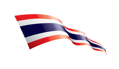 Thailand flag, vector illustration on a white background