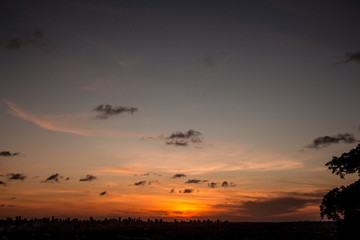 sunset in the sky