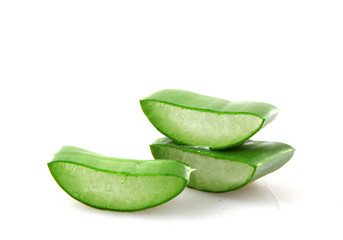Aloe Vera Against White Background