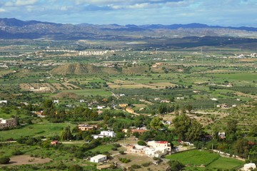 Fototapeta na wymiar Landschaft um Frigiliana, Andalusien, Südspanien
