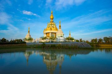 Naklejka premium Old Ruin, Palm Tree, Rainforest, Tropical Climate, Khon Kaen Province