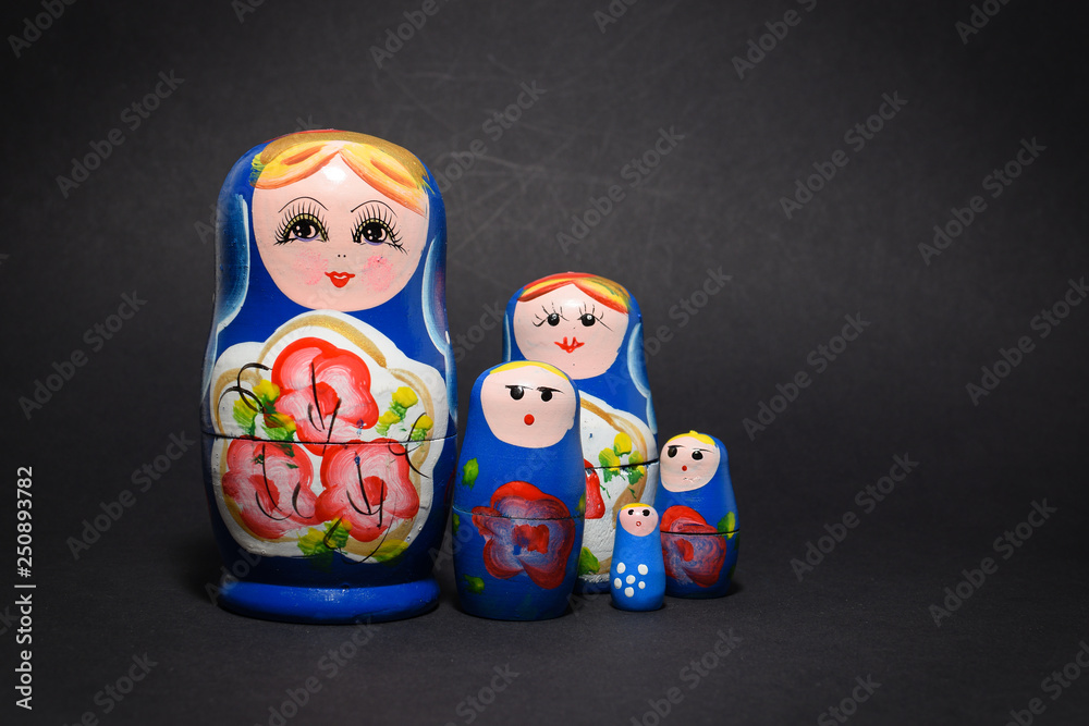 Wall mural russian doll babushka