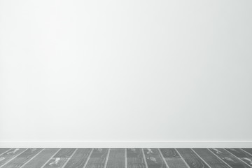 White empty room wall mockup, 3d rendering
