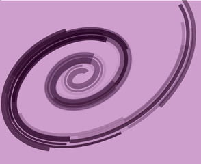 Abstract purple wave on purple background, multicolored design element