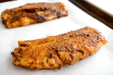 Raw Spice Rubbed Cod