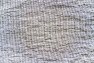 Texture of gray crumpled fabric for background