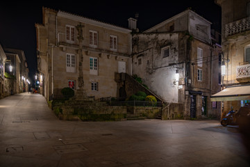 Edificios  en el centro histórico de pontevedra.