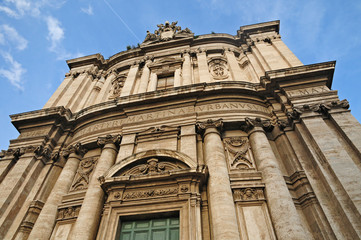 Fototapeta na wymiar Roma, la chiesa di San Luca e Santa Martina