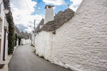 Fototapeta na wymiar Unique Trulli houses of Alberobello, Puglia region, Italy