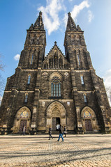 Fototapeta na wymiar Cathedral in Prague on a sunny day