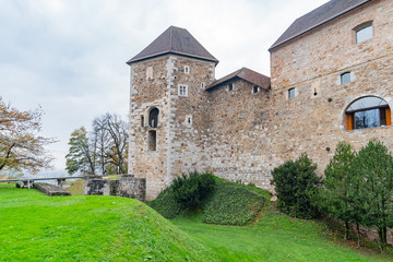 Fototapeta na wymiar Exterior view of the Ljubljana Castle