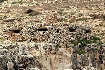 Fortification on the island of Malta during the Second World War.