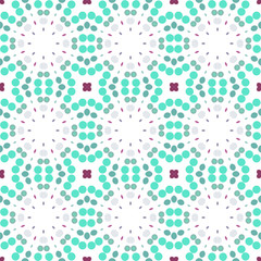 Seamless abstract pattern background with a variety of colored circles.