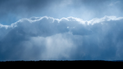 Obraz na płótnie Canvas Blue storm sky and clouds