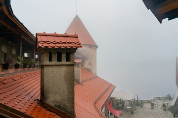 Exterior view of the Bled Castle