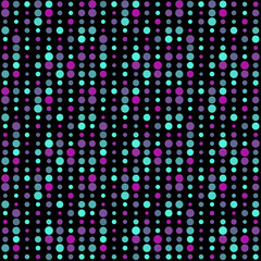 Seamless abstract pattern background with a variety of colored circles.