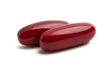 vitamins capsules isolated