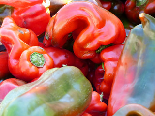 peppers at the market