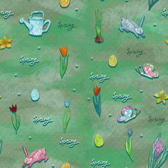 Endless texture for spring design, decoration, greeting cards.