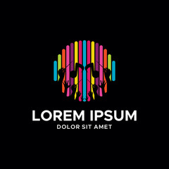colorful music logo