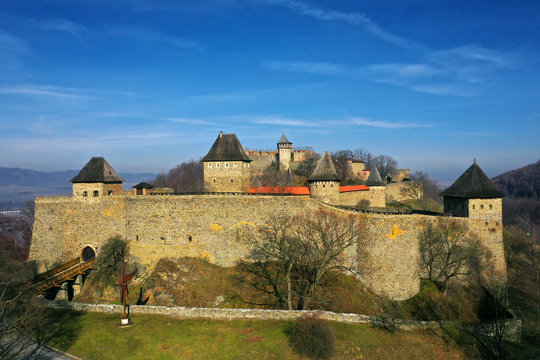 Castle of Helfstyn hovers above the valley of the Moravian Gate. The entire grounds consist of a number of utilitarian buildings and fortifications. Czech republic